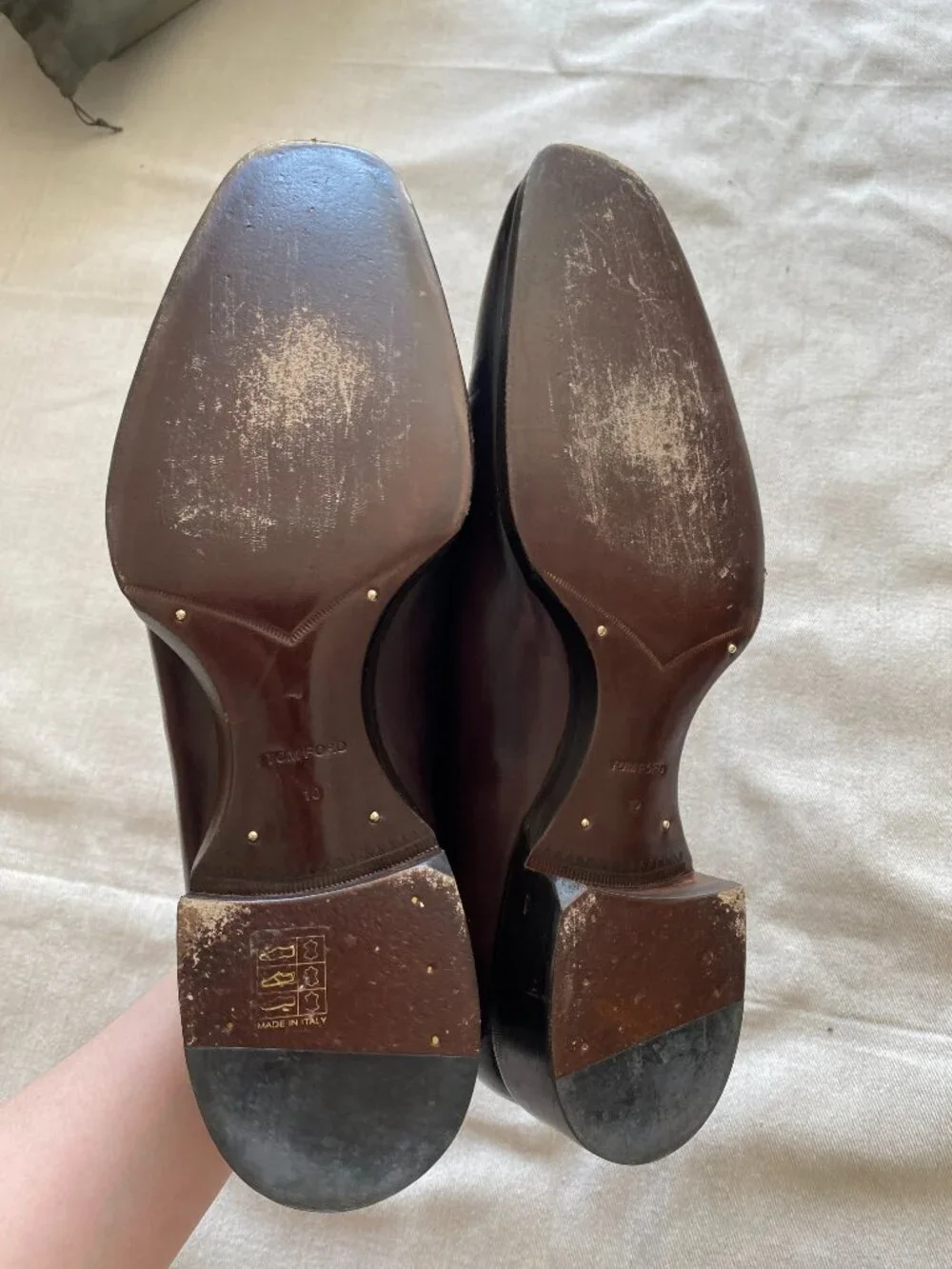 Tom Ford Brown Leather Lace Up Shoes Size 11